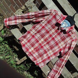 Wrangler Blues Junior's M Pearl Snap Shirt